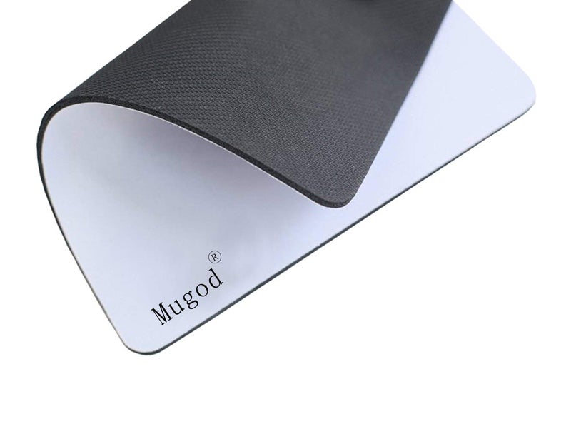 Mugod Quatrefoil Mouse Pad Moroccan Clover Flower Lantern Shape Black and Gold Mouse Mat Non-Slip Rubber Base Mousepad for Computer Laptop PC Gaming Working Office & Home 9.5x7.9 Inch - Image 3